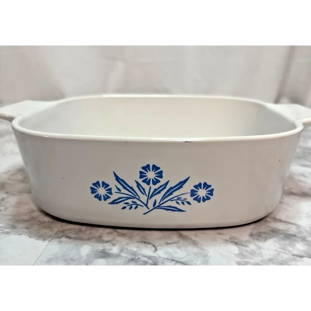 Corning Ware Cornflower Blue Casserole Dish A-2-B  2 Quart Vintage Oven